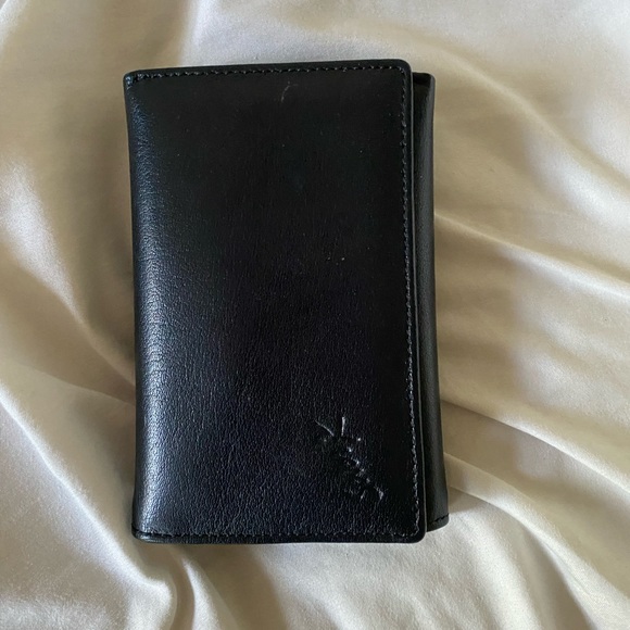 Black leather wallet - Picture 1 of 5